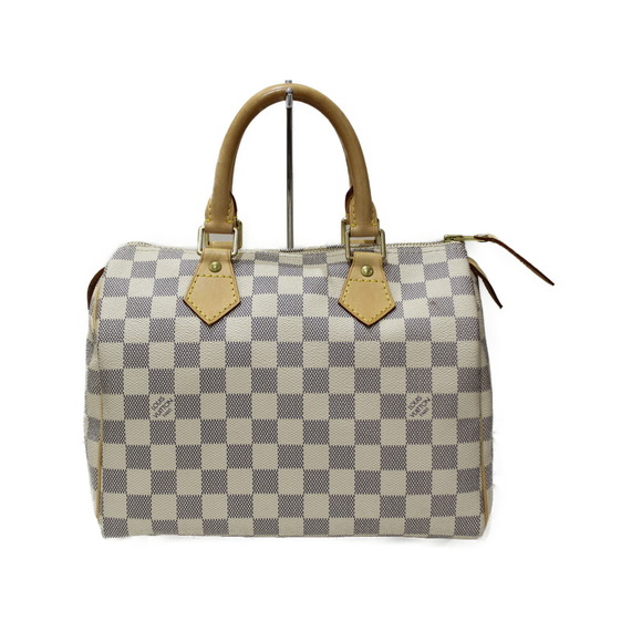 Louis Vuitton Handbags - Louis Vuitton Speedy Damier Azur White Handbag